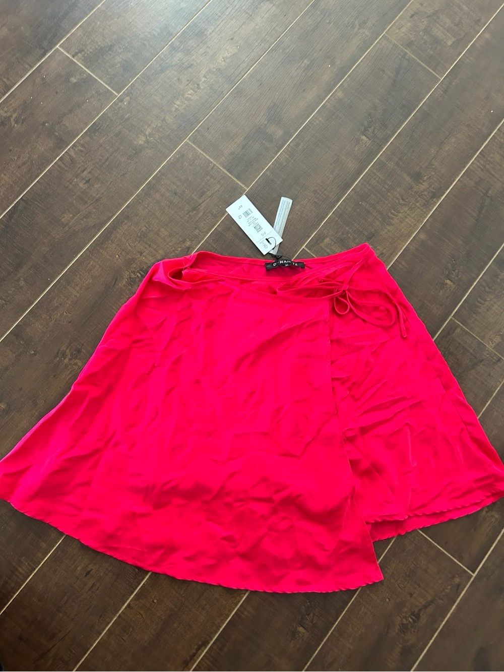 Dynamite Hot Pink Wrap Skirt